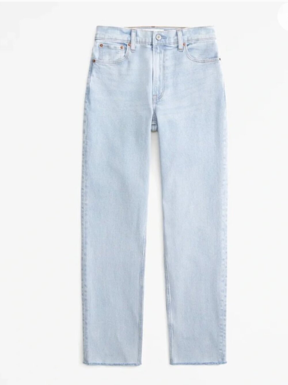 Abercrombie & Fitch High Rise Mom Jean Light Wash